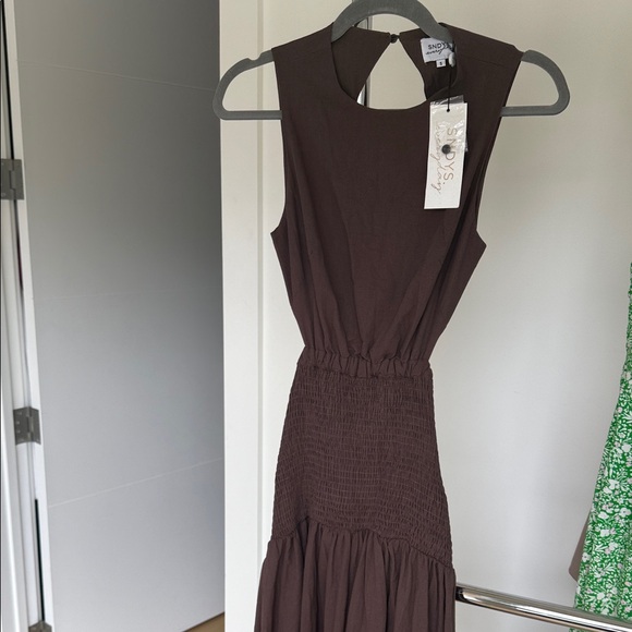 SNDYS. Dresses & Skirts - Stylish Brown Maxi Dress by Soya Concept